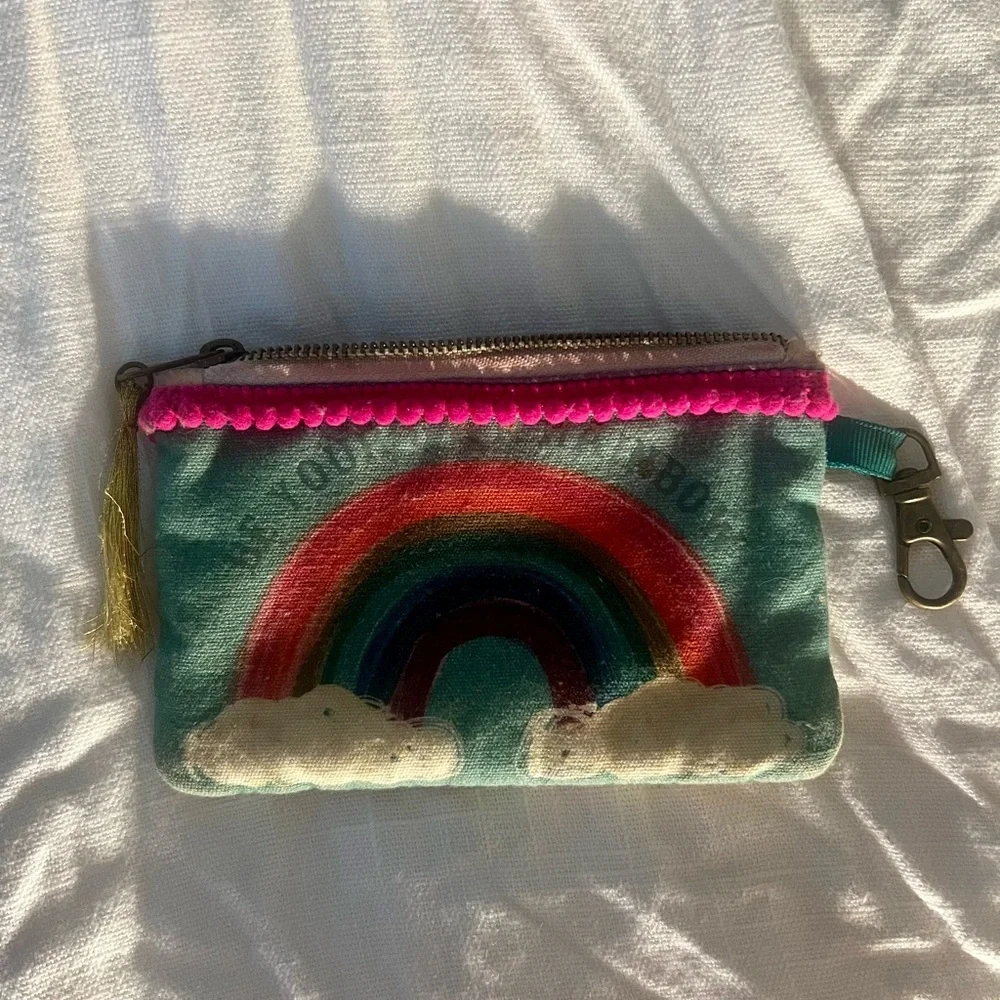 NATURAL LIFE Rainbow Pouch with Pink and Green - Picture 6 of 6
